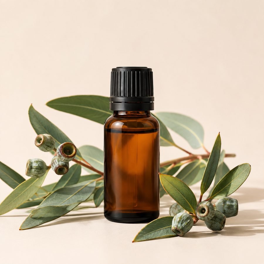 eucalyptus essential oil bottle