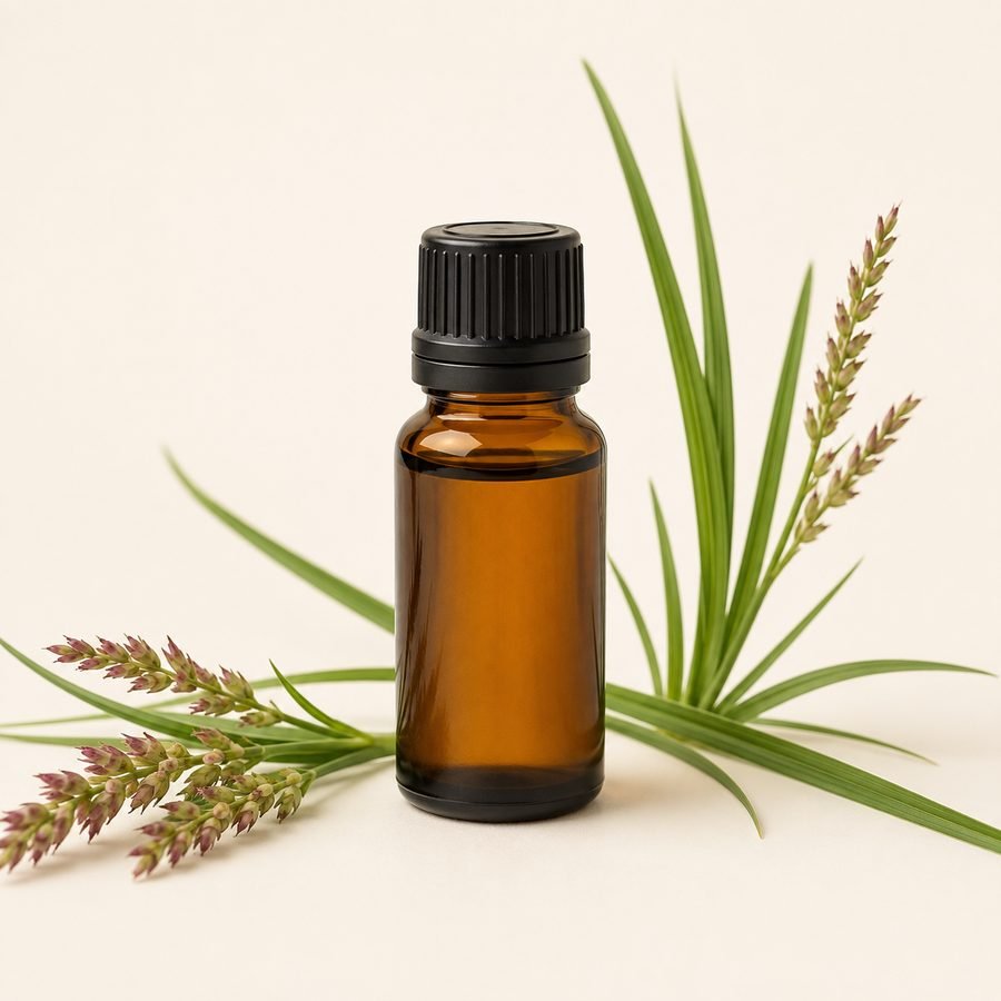 palmarosa essential oil bottle